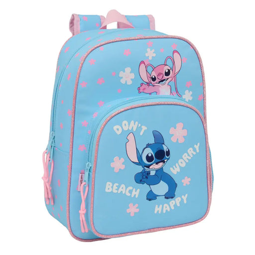 Училищна чанта Lilo & Stitch Happy Небесно синьо 26 x 34 x