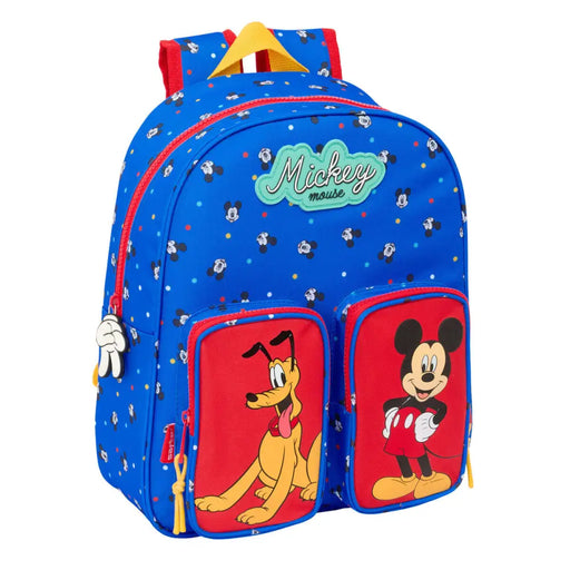 Училищна чанта Mickey Mouse Clubhouse Good day Син 28 x 34