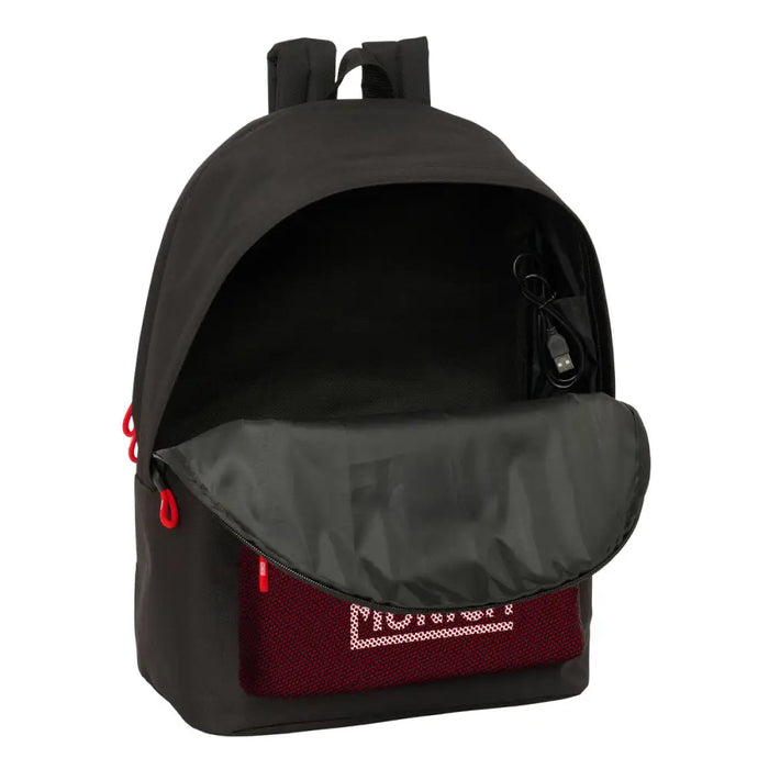 Училищна чанта Munich +usb munich Черен 31 x 44 x 18 cm