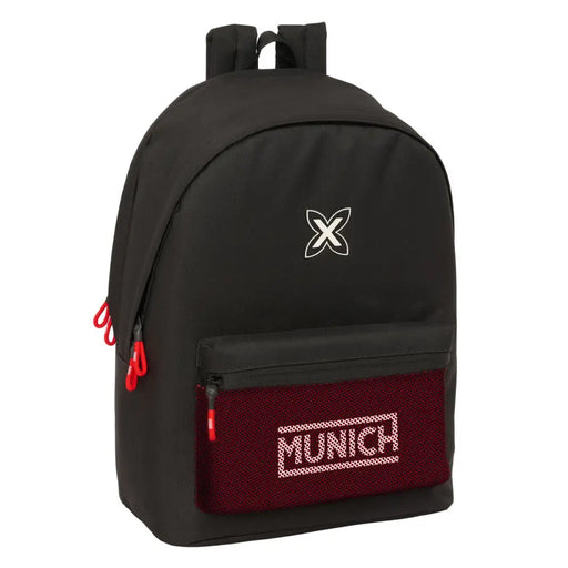 Училищна чанта Munich +usb munich Черен 31 x 44 x 18 cm