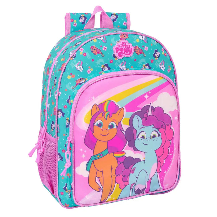Училищна чанта My Little Pony Magic Розов цвят тюркоаз 33 x