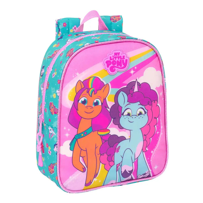 Училищна чанта My Little Pony Magic Розов цвят тюркоаз 22 x