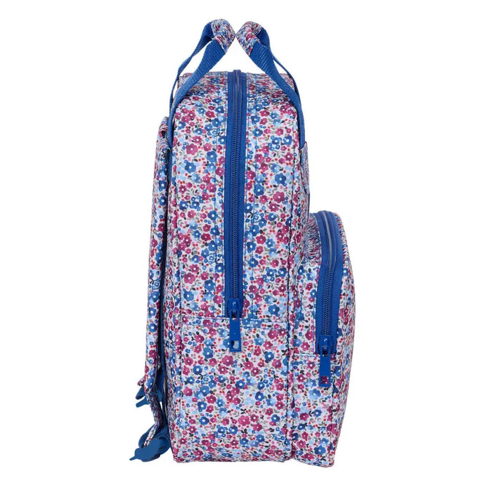 Училищна чанта Nait Nait Flores coimbra azul Син 20 x 28 x