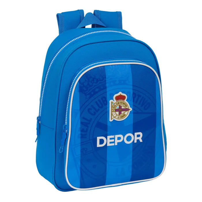 Училищна чанта R. C. Deportivo de La Coruña Син 27 x 33 x