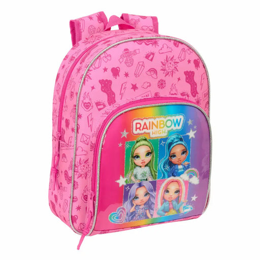 Училищна чанта Rainbow High Shine Многоцветен 28 x 34 x 10