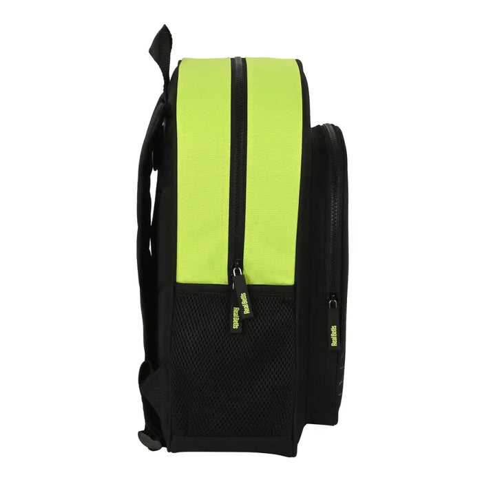 Училищна чанта Real Betis Balompié 32 x 38 x 12 cm Черен