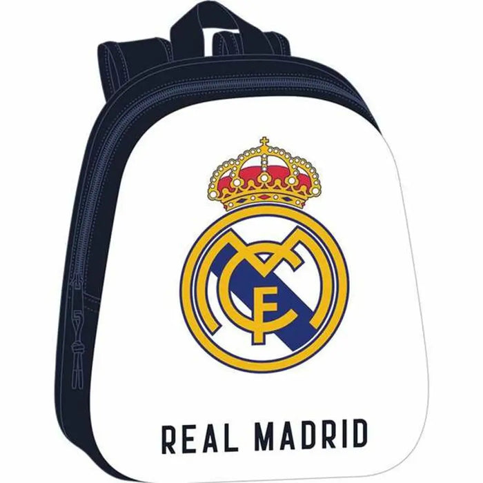 Училищна чанта Real Madrid C.F. Бял Морско син 27 x 33 x 10