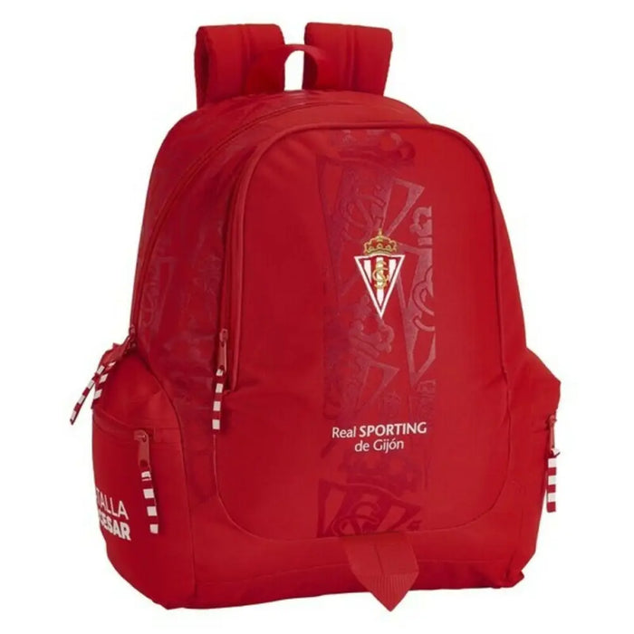 Училищна чанта Real Sporting de Gijón Червен