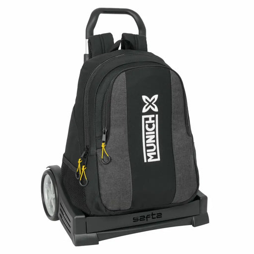 Училищна чанта с колелца Munich Topo Черен 32 x 44 x 16 cm