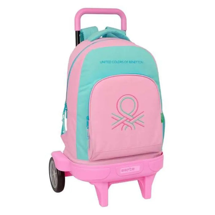 Училищна чанта с колелца Benetton Dolce Многоцветен 33 x 45