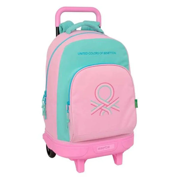 Училищна чанта с колелца Benetton Dolce Многоцветен 33 x 45