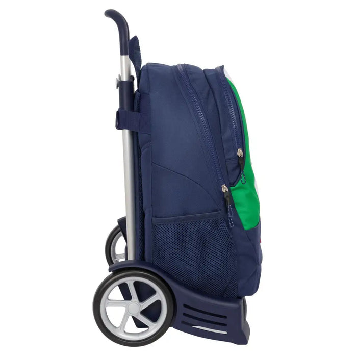 Училищна чанта с колелца Benetton Flag Морско син 32 x 44 x