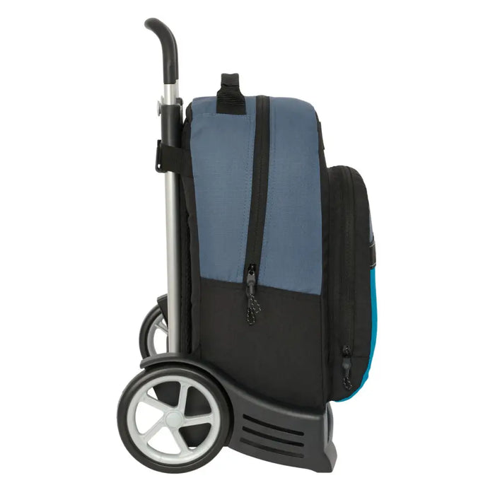 Училищна чанта с колелца BlackFit8 California Син Черен 32