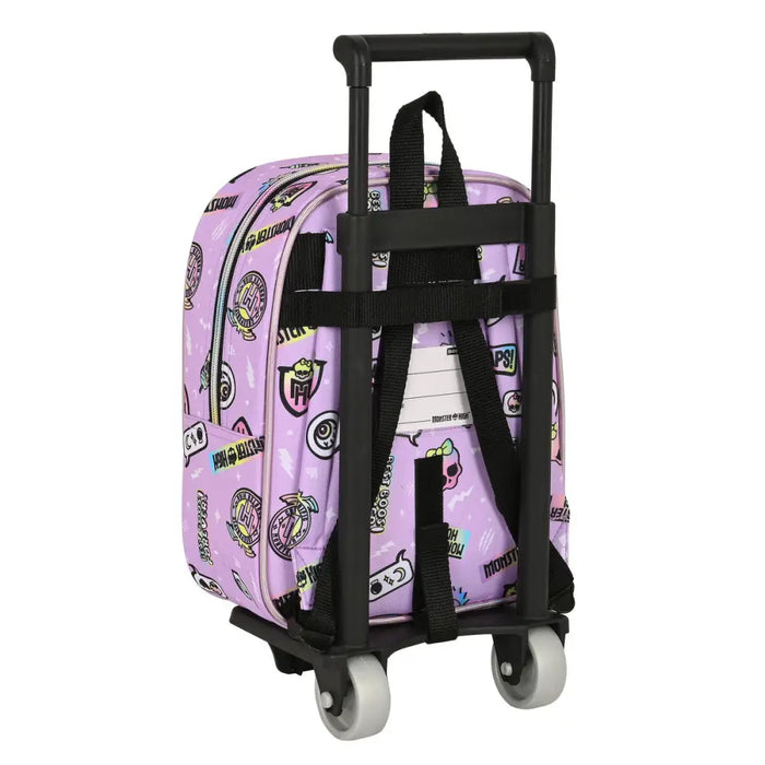 Училищна чанта с колелца Monster High Best boos Люляк 22 x