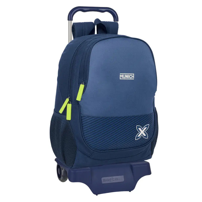 Училищна чанта с колелца Munich Blue indigo Син 32 x 44 x