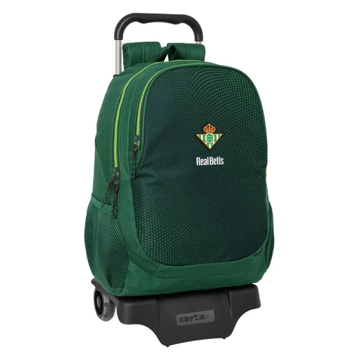 Училищна чанта с колелца Real Betis Balompié Зелен 30 x 43