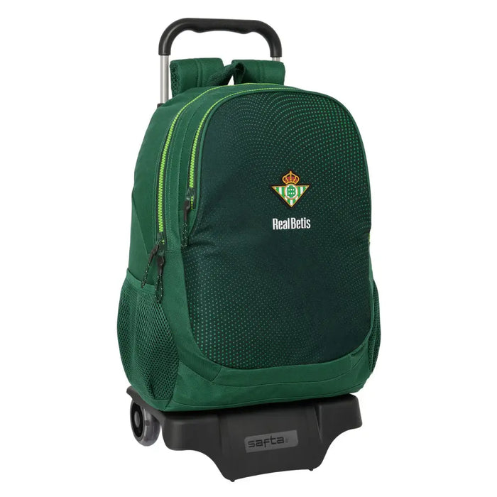 Училищна чанта с колелца Real Betis Balompié Зелен 30 x 43