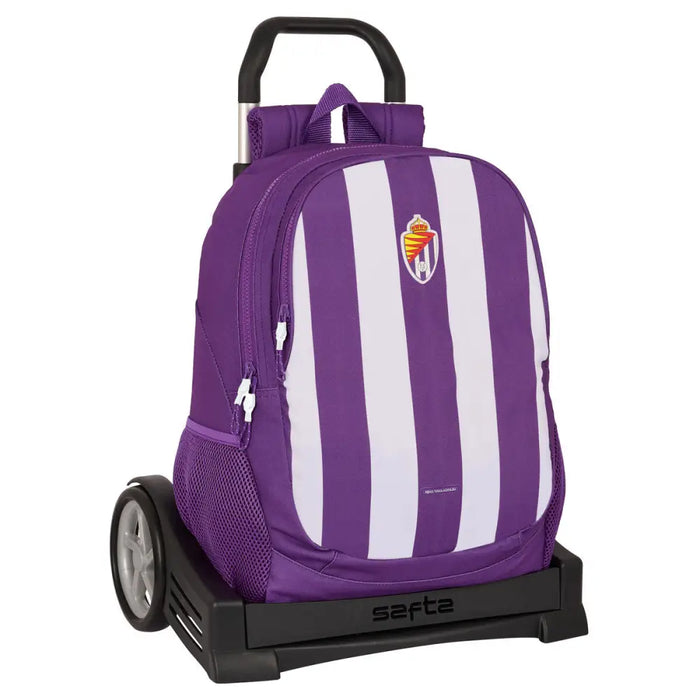 Училищна чанта с колелца Real Valladolid C.F. Лилав 32 x 44