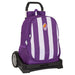 Училищна чанта с колелца Real Valladolid C.F. Лилав 32 x 44
