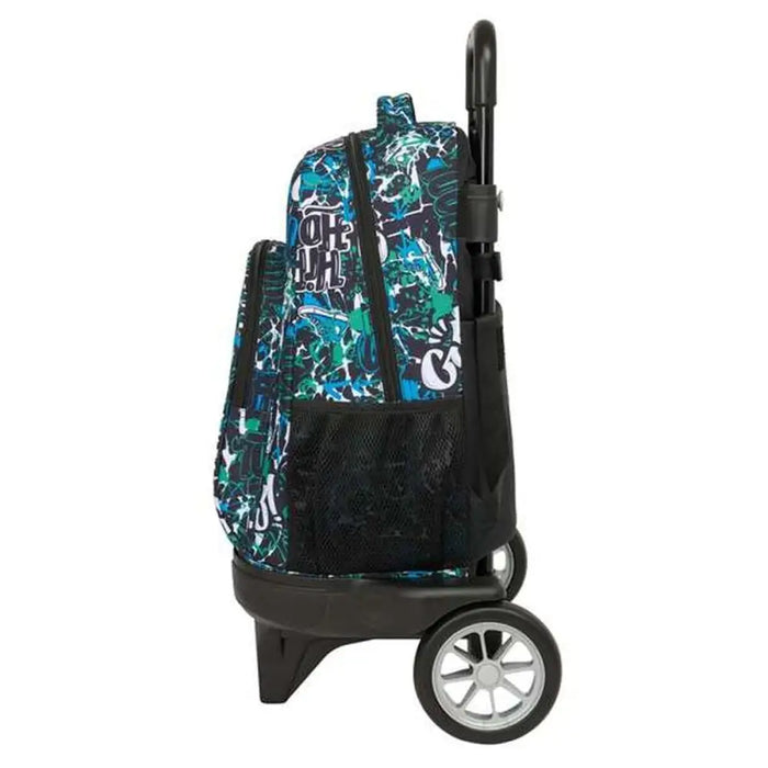 Училищна чанта с колелца Safta Go 33 x 45 x 22 cm Графити