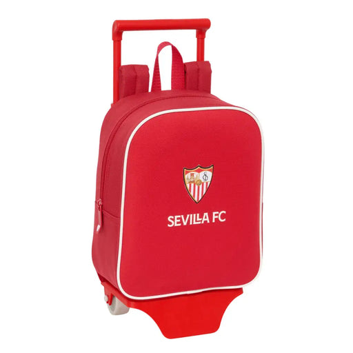 Училищна чанта с колелца Sevilla Fútbol Club Червен 22 x 27