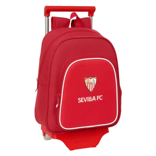 Училищна чанта с колелца Sevilla Fútbol Club Червен 28 x 34