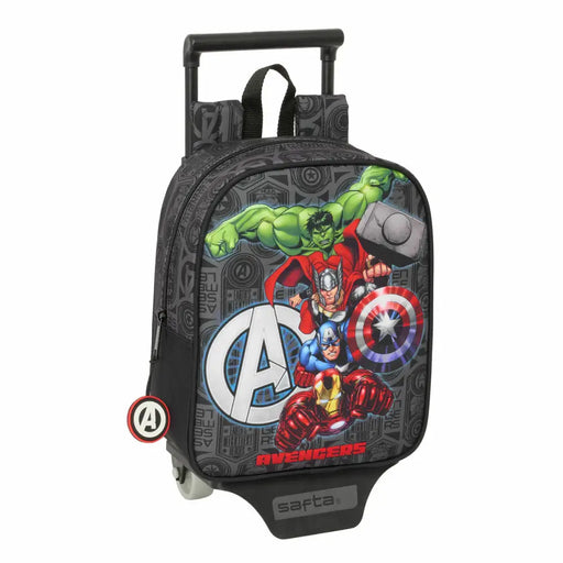 Училищна чанта с колелца The Avengers Vendetta Черен 22 x