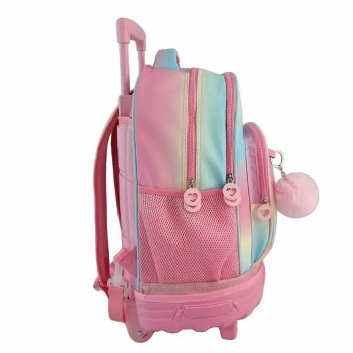 Училищна чанта с колелца Toybags Blin Blin Gradient Pink