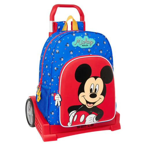 Училищна чанта с колелца Mickey Mouse Clubhouse Good day