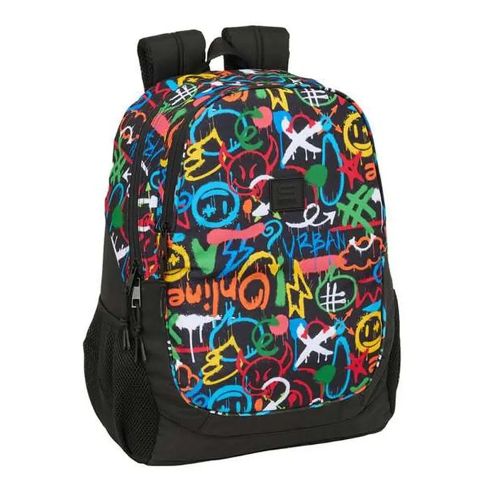 Училищна чанта Safta Colors 32 x 44 x 16 cm Графити