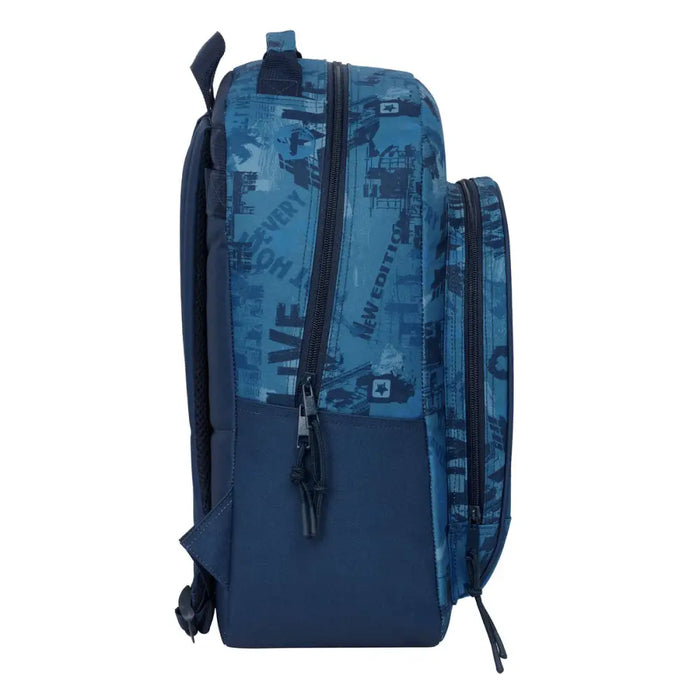Училищна чанта Safta New edition Морско син 32 x 42 x 15 cm