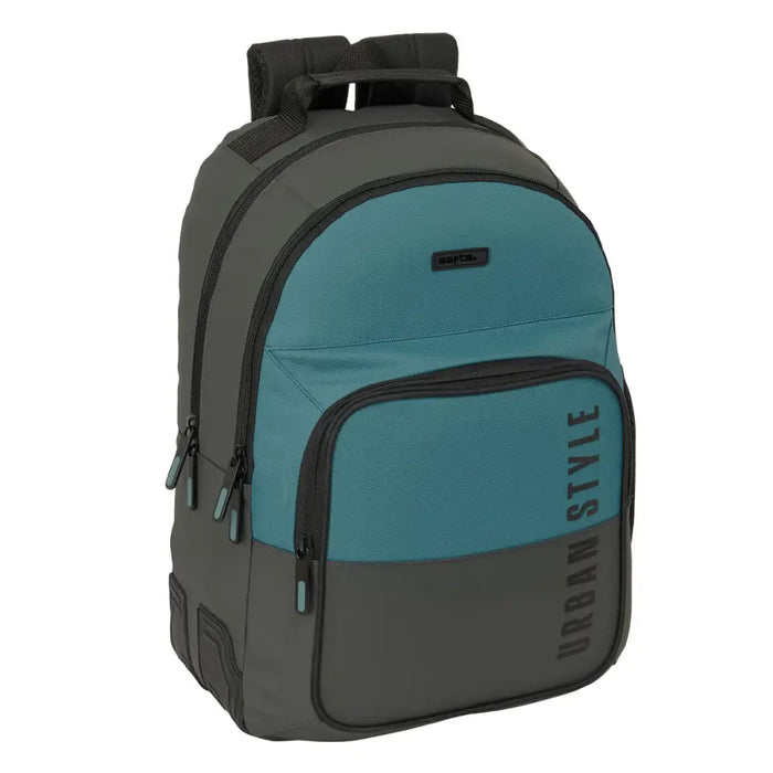 Училищна чанта Safta Urban style Син Сив 32 x 42 x 15 cm