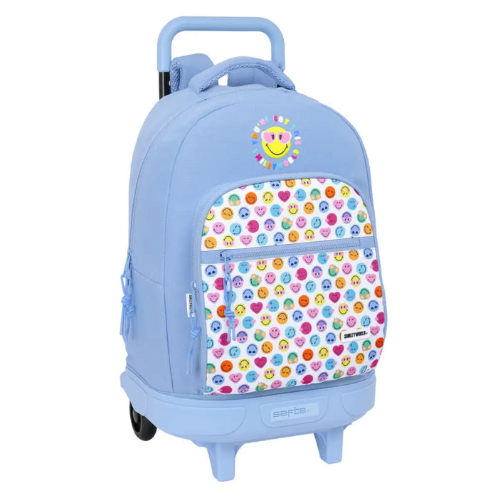 Училищна чанта Smiley Joyful Син Многоцветен 33 x 45 x 22 cm