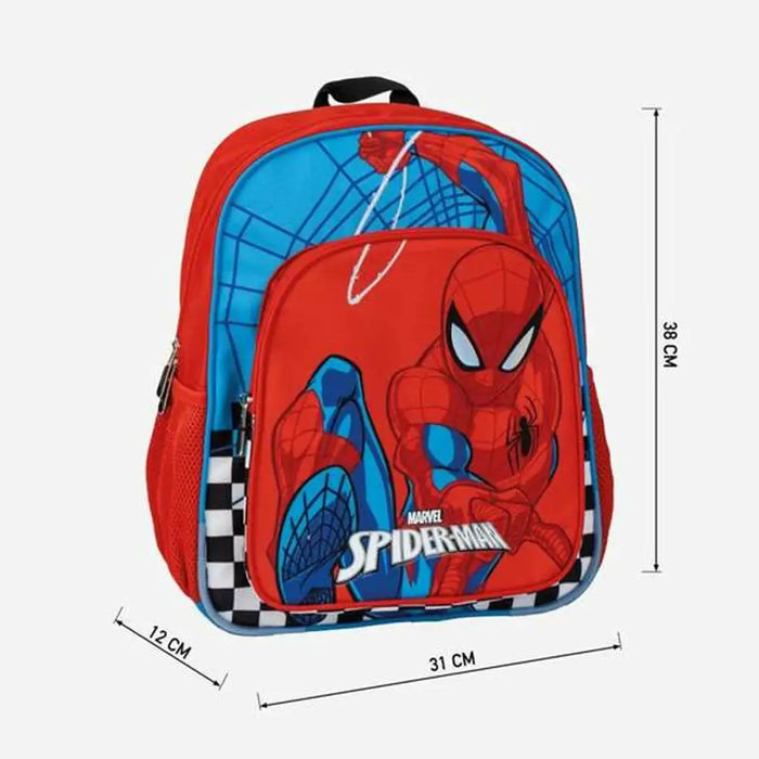 Училищна чанта Spider-Man Червен 31 x 12 x 38 cm