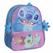 Училищна чанта Stitch Син