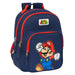 Училищна чанта Super Mario World Морско син 32 x 42 x 15 cm