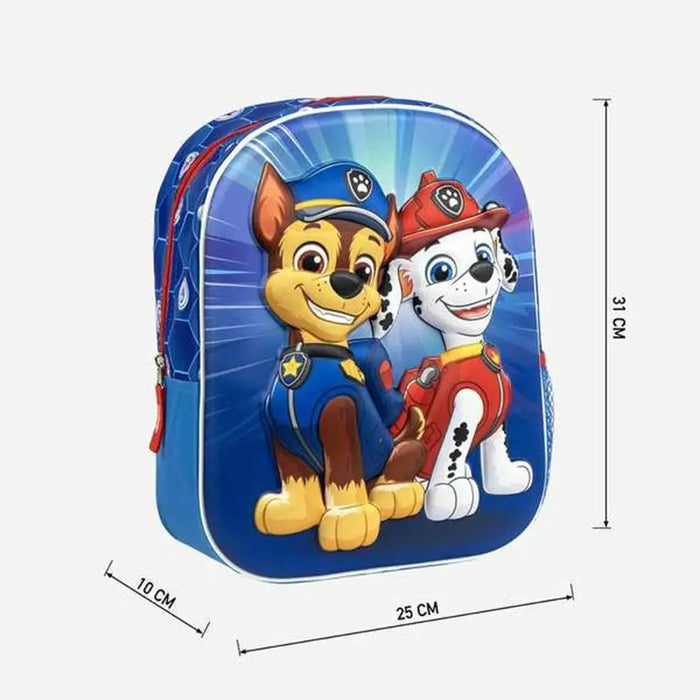 Училищна чанта The Paw Patrol Син 25,0 x 31,0 x 10,0 cm