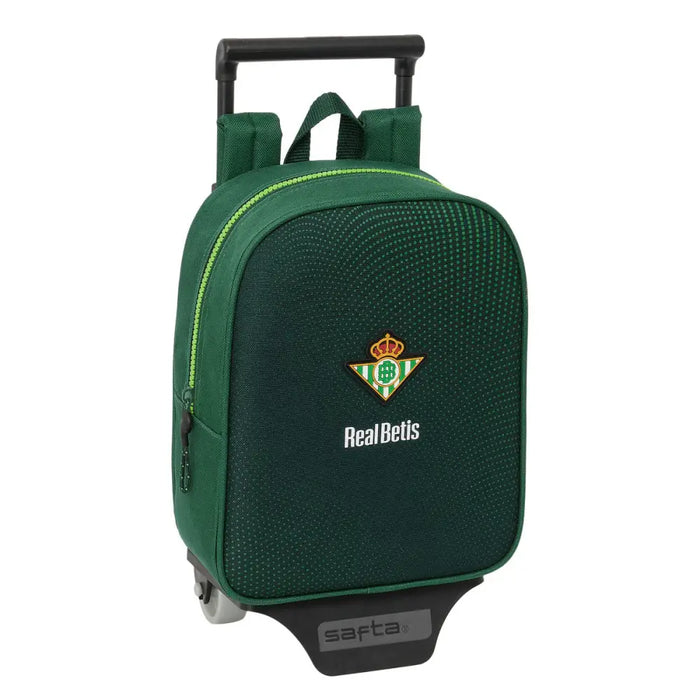 Училищна чанта с колелца Real Betis Balompié Зелен 22 x 27