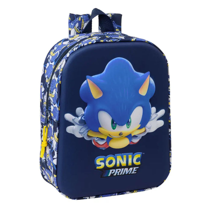 Училищна чанта Sonic City Син 22 x 27 x 10 cm