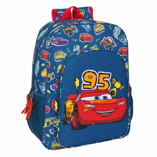 Училищна чанта Cars Racing Морско син 33 x 42 x 14 cm