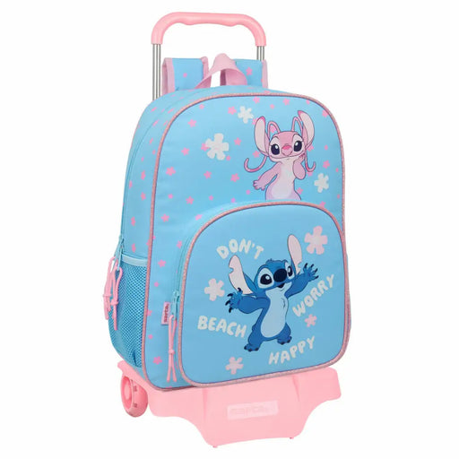 Училищна чанта Lilo & Stitch Happy Небесно синьо 33 x 42 x