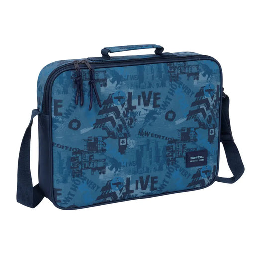 Училищна чанта Safta New edition Морско син 38 x 28 x 6 cm