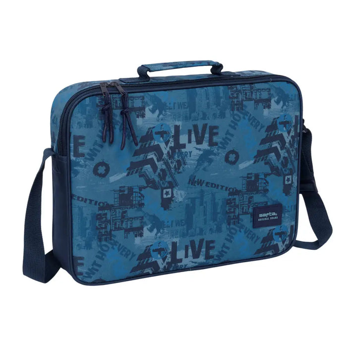 Училищна чанта Safta New edition Морско син 38 x 28 x 6 cm