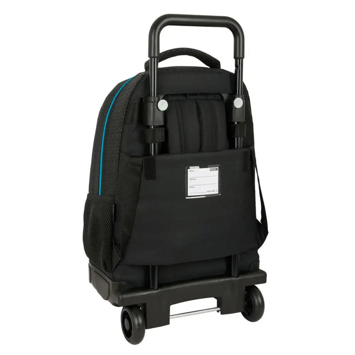 Училищна чанта с колелца Kelme Iron Черен 33 x 45 x 22 cm