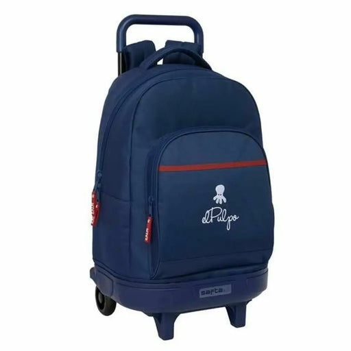 Училищна чанта с колелца El Pulpo Морско син 33 x 45 x 22 cm