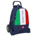 Училищна чанта с колелца Benetton Flag Морско син 32 x 44 x