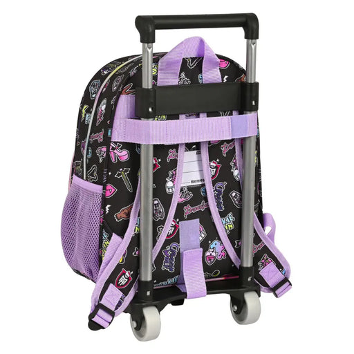 Училищна чанта с колелца Monster High Creep Черен 28 x 34 x
