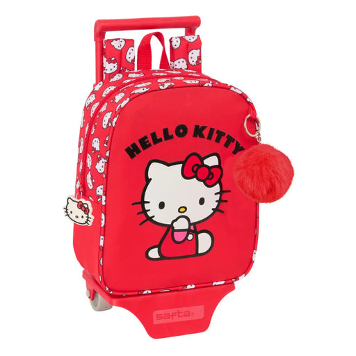 Училищна чанта Hello Kitty Iconic Бял Червен 22 x 27 x 10 cm