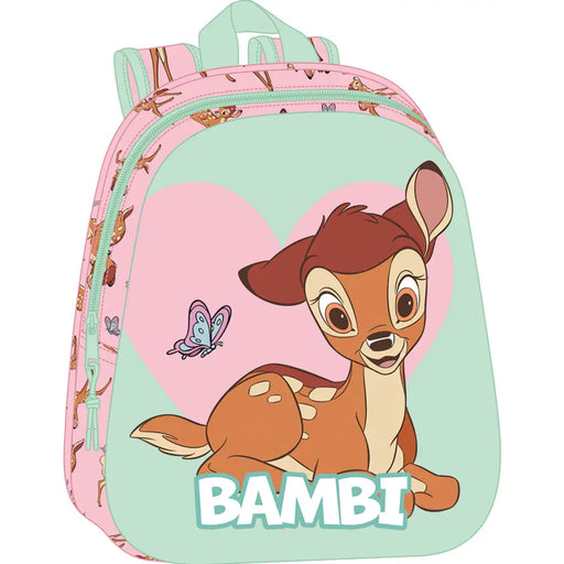 Училищна чанта Clásicos Disney Зелен Розов 27 x 33 x 10 cm