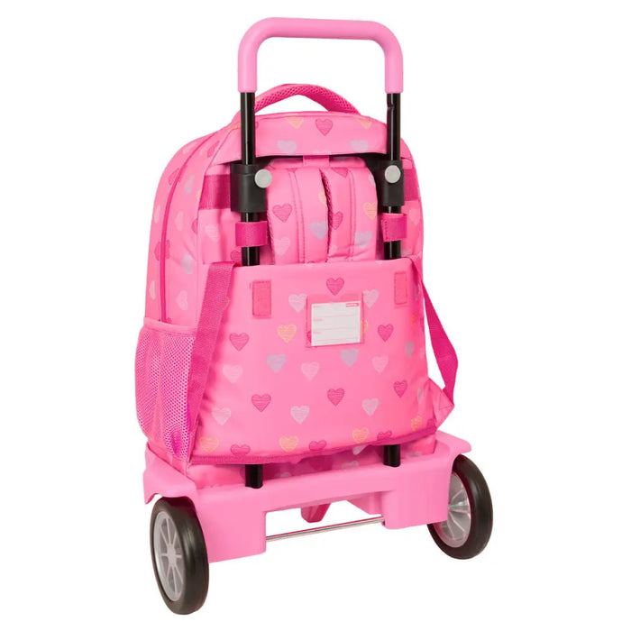 Училищна чанта Benetton Heart Розов 33 x 45 x 22 cm